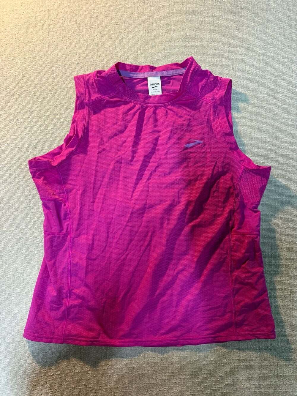 Brooks Sprint Free Tank Top Medium Pink Athletic Running Sleeveless 221460